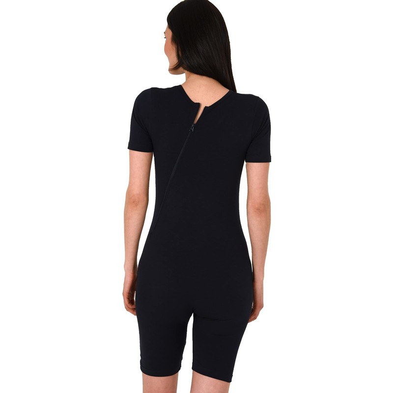 Normann Care 64612 Short-Sleeved Nursing Bodysuit Unisex with Diagonal Zip