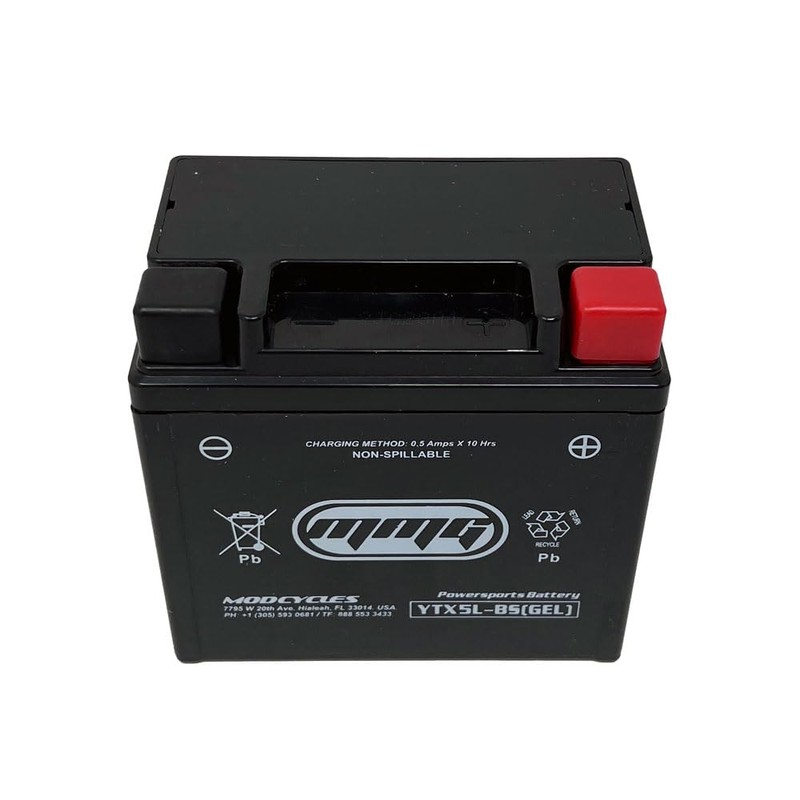 MMG YTX5L-BS Gel Cell Powersports Battery, Factory Sealed, High Performance