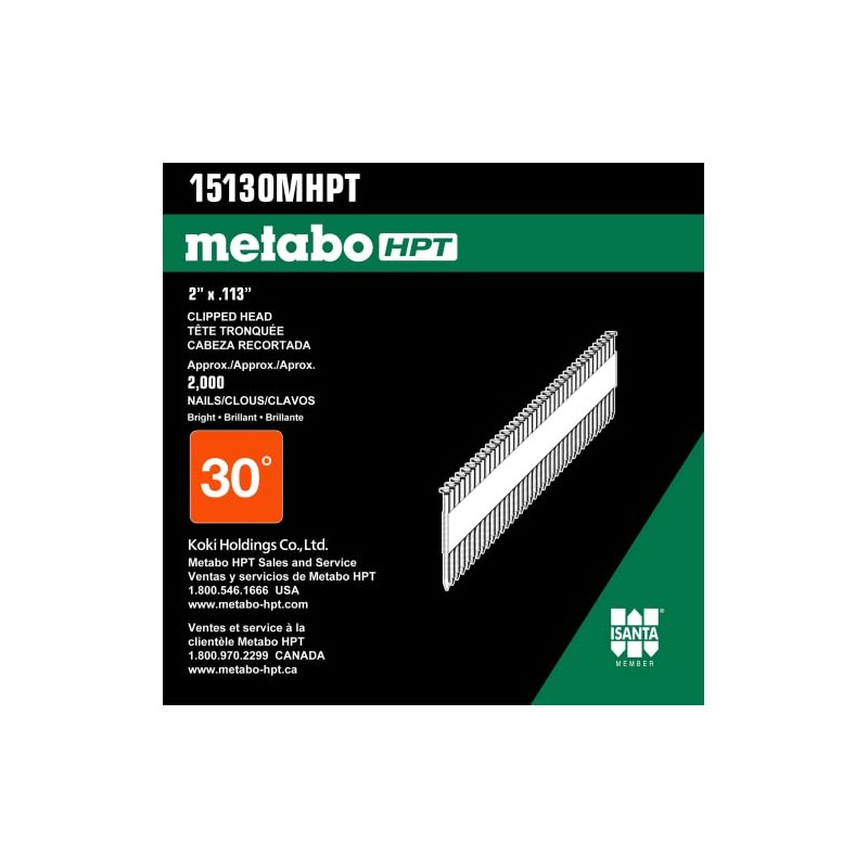Metabo HPT Clipped Head Paper Tape Framing Nails | 2