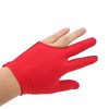 Left Hand Billiard Gloves Polyurethane Fiber Average Size Three Fingers
