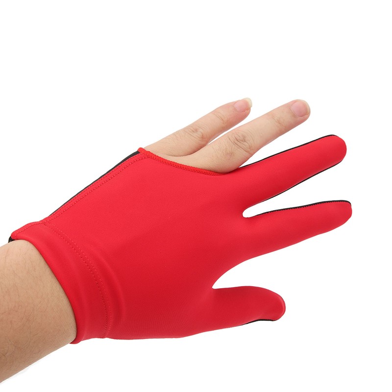 Left Hand Billiard Gloves Polyurethane Fiber Average Size Three Fingers