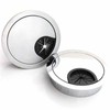 2Pcs 80mm Desk Cable Grommets, Computer Desk Metal Cable Hole,