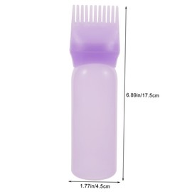 Healvian 6pcs Hair Oil Applicator Bottle Comb and Scale for Even Hair Application for Scalp Care and Salon Use Leak-resistant Design