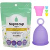 Nopra Cup ノプラカップ リング型 洗浄カップ付き 月経カップ (Mサイズ (x 1), パープル)