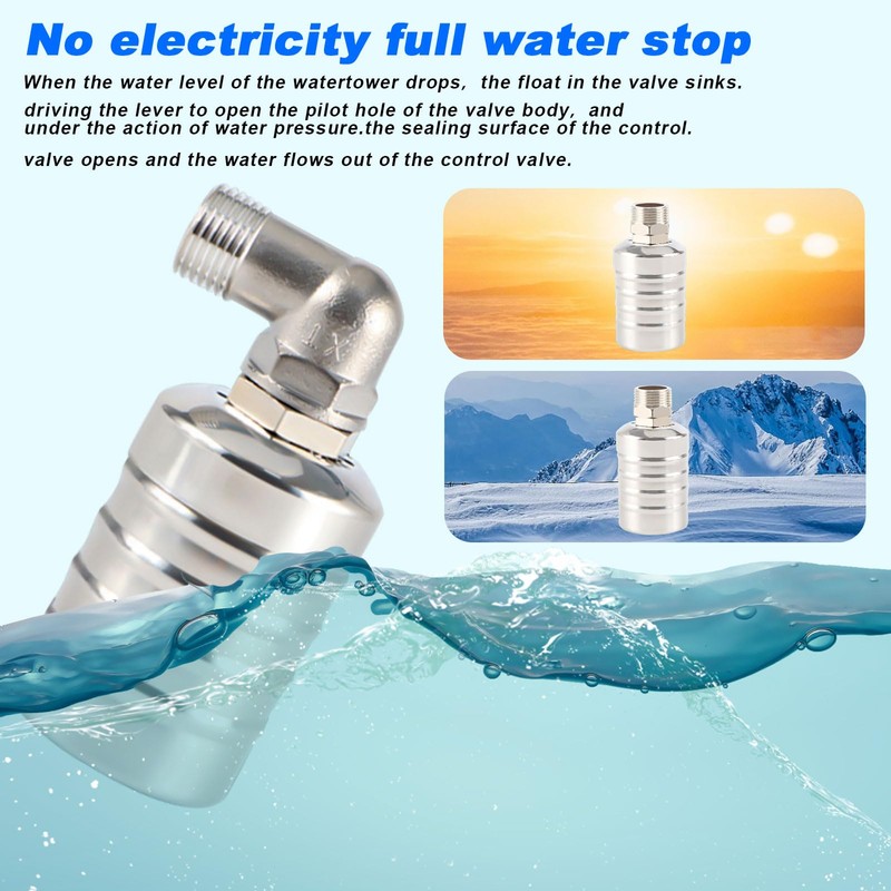Automatic Water Level Control Valve, Stainless Steel Fully Automatic Water