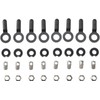 SKS Unisex 8x Bolts,nuts & Endcaps for Chromoplastics/Longboard Mudguards, One
