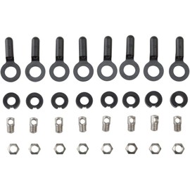 SKS Unisex 8x Bolts,nuts & Endcaps for Chromoplastics/Longboard Mudguards, One Colour, One Size UK