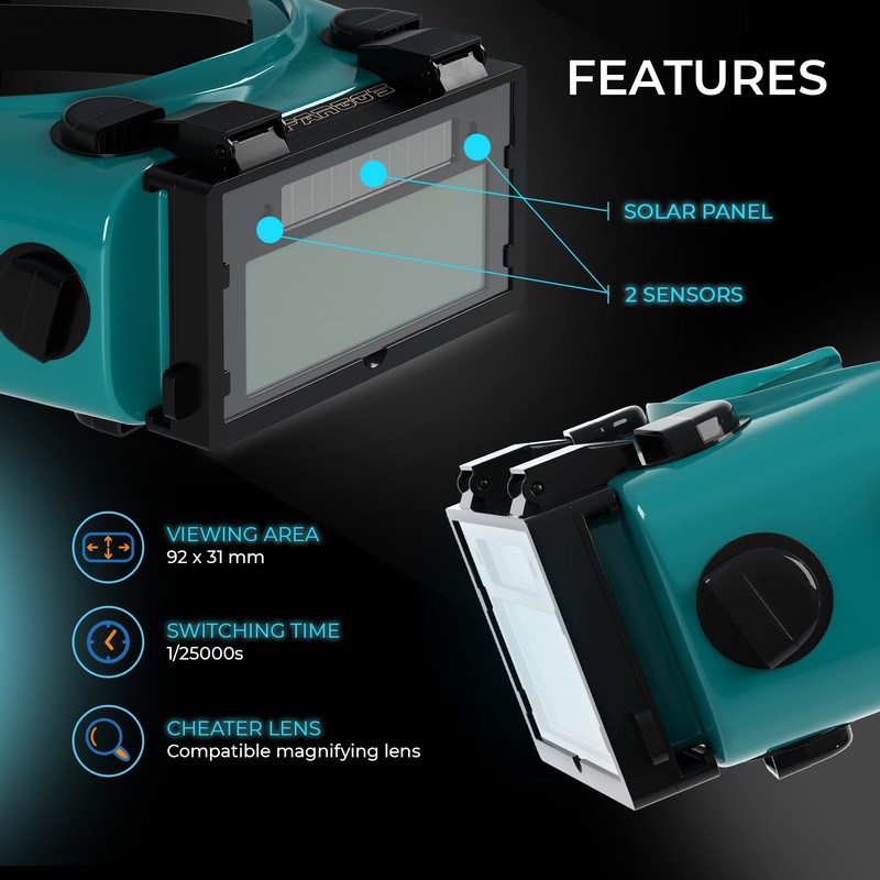 Welding Goggles Auto Darkening LCD Welding Glasses Mask Solar Welder