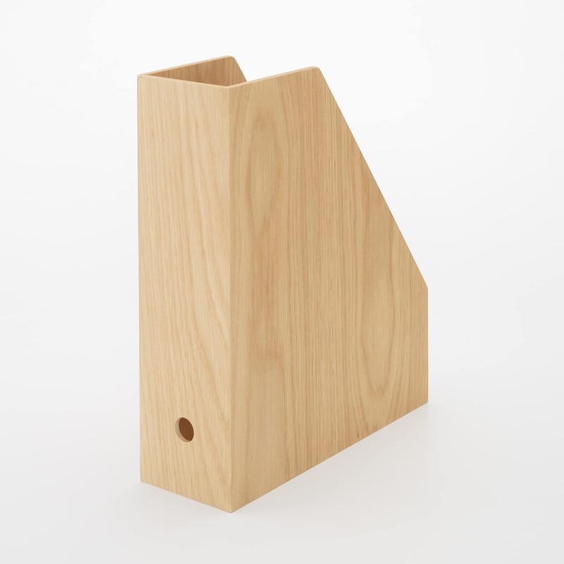 Mujin Ryohin Wooden Stand File Box for A4 Size Approx.