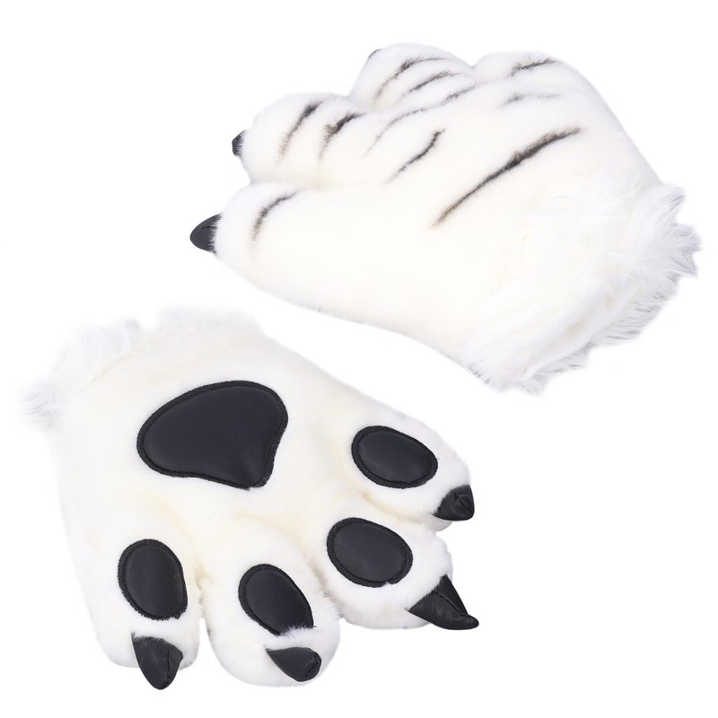 Simulation Animal Claw Gloves Cute Tiger Claw Plush Gloves Werewolf