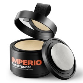 IMPERIO Root Touch-Up Powder, Hair Concealer, for Hair Thickening, for Women and Men, Waterproof Hair Makeup for Concealing Roots, 4 g, Light Blonde