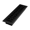 Imperial RG3473 Templar Decorative Floor Register, 2.25x12 Inch, Black Iron