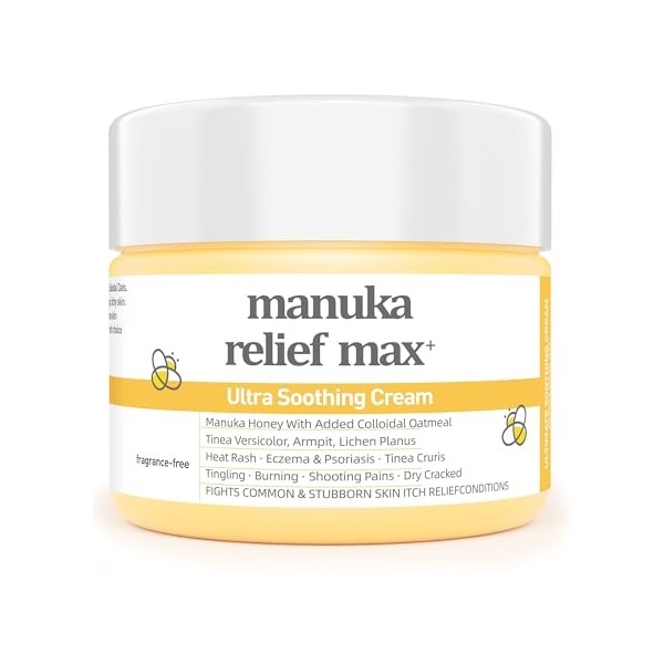 Organic Manuka Honey Lotion Cream with Colloidal Oatmeal - Soothing