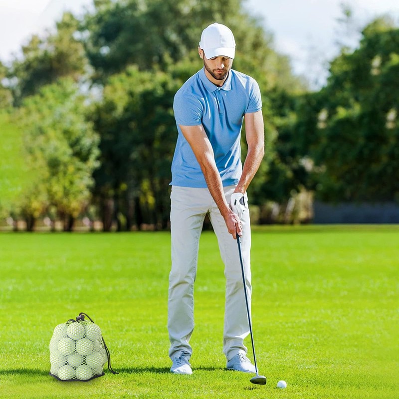2 PCS Golf Ball Bag, Golf Ball Storage Bags with