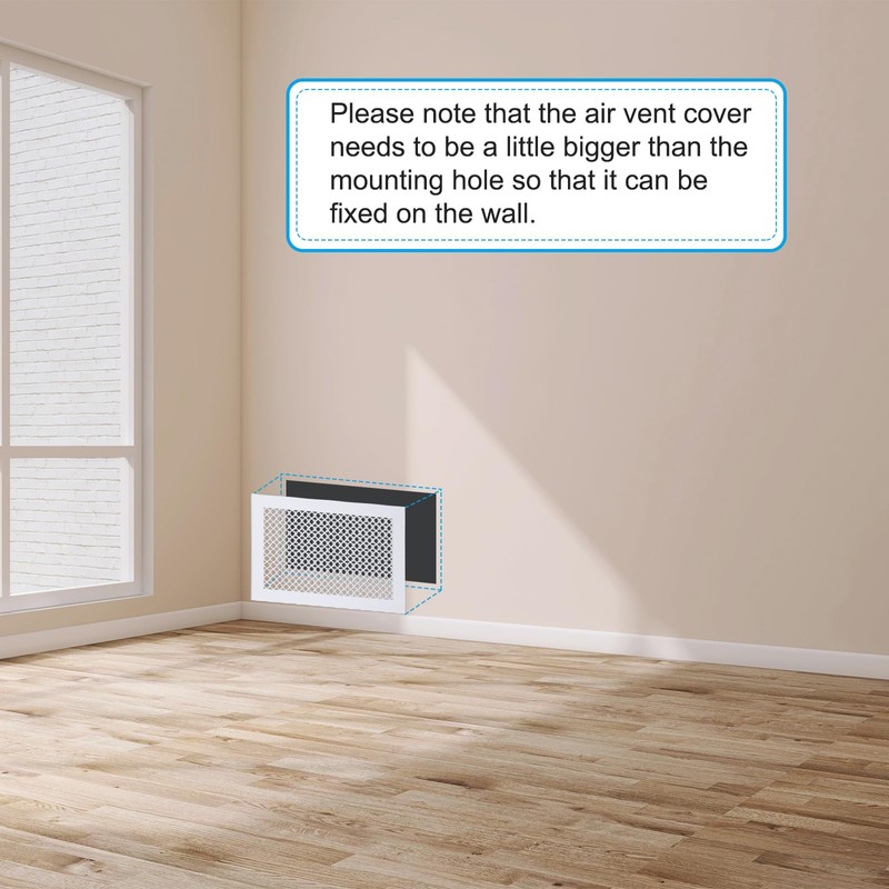 PATIKIL Air Vent Cover Grille for 11.5"x11.5" Duct Opening, Acrylic