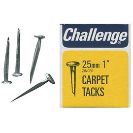 Carpet Nails Galvanised 25mm (40g) External Length 25mm Nail Material Steel Nail Type Round Head Nail Fixings / Hardware 1 Piece in Pack - 11404