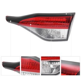 1 Pair Halogen Inner Tail Light Assembly for 2020 2021 Toyota Corolla L/LE/SE, 8159002750, 8158002B60, Left & Right Taillight Rear Tail Lamp, Inner Trunk Lid Tail Lights (Driver + Passenger Side)
