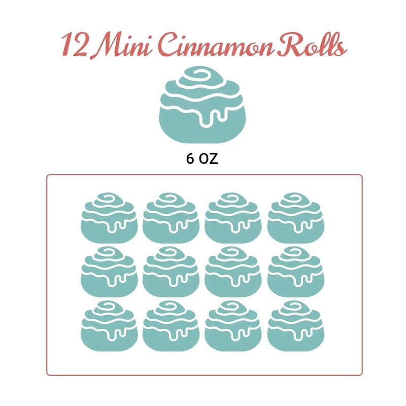 Gourmet (4) Variety Mini Cinnamon Rolls - Dozen (6 oz)