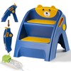 Noonkty Stool Toddler Step, Step 2 Stool, Kids Foldable Small
