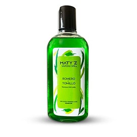 Shampoo Romero-Tomillo, excelente combinación para evitar la caída del cabello y mantenerlo con brillo natural.                                       