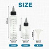 Set of 12 120ml Dropper Bottles Clear Graduated Paint Toning