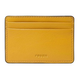 FOSSIL Steven Mustard Card Case, Mustard