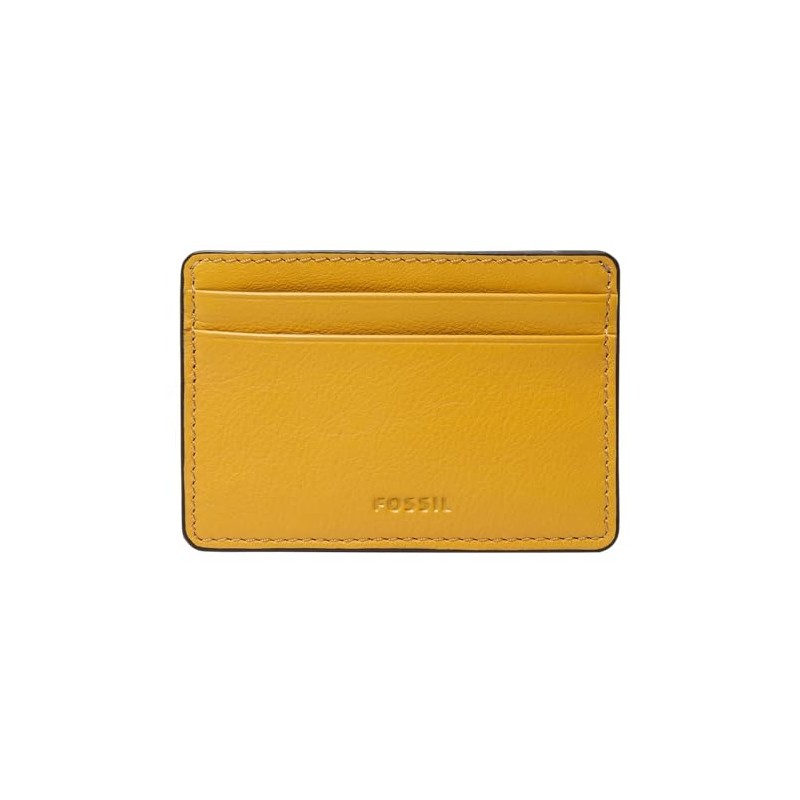 FOSSIL Steven Mustard Card Case, Mustard