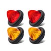 2 Amber + 2 Red Ledvillage 2 Inch 12V DC