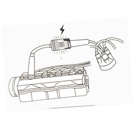 GRIRIW 2pcs Ignition Tester Ignition Coil Compression Tester Car Fuse Tester Wire Coil Spark Tester Small Engine Tool Detector Coil Tester Spark Plug Tester Spark Plugs Tester