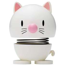 Hoptimist - Animals - Scandinavian Design Decorative Figures (Small - Cat - White)