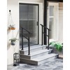 KYBOLT Outdoor Handrail, 1-2 Step Stair Handrail, Deck Staircase Handrails