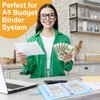 Antner 20pcs A5 Binder Pockets 6-Hole Budget Planner Inserts Cash