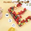 10'' Hard Acrylic Letter Box Charcuterie Letters Fillable Box Reusable
