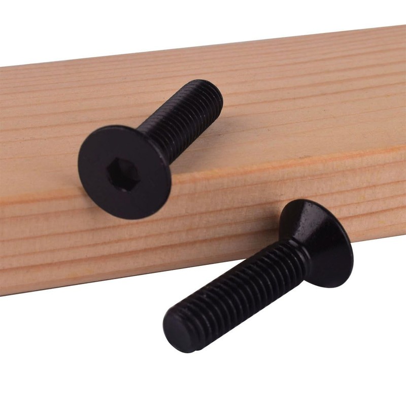 VAMUOEFL 3/8-16 x 2 Flat Countersunk Head Screws Socket Cap
