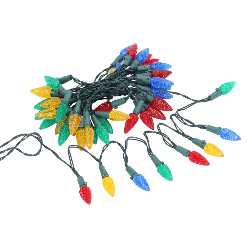 Solar Decorative Lights Strawberry Shape Waterproof Plastic Battery Box Powered