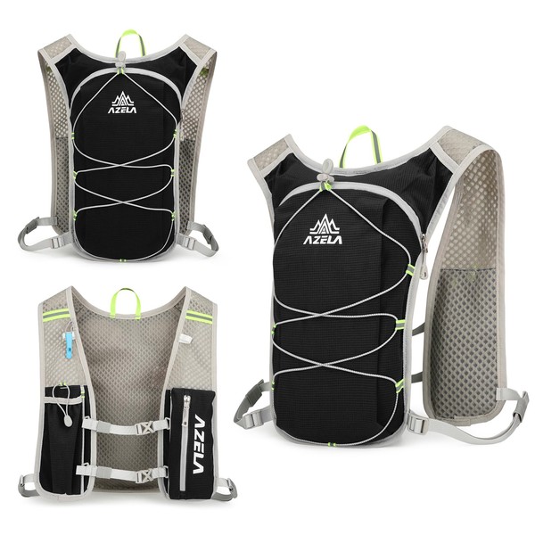 Sahunfri Running Backpack, Lightweight Running Vest with Reflective Strips, Large