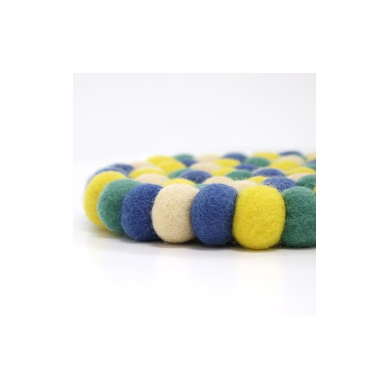 Trivet Felt Ball Fresh Blue