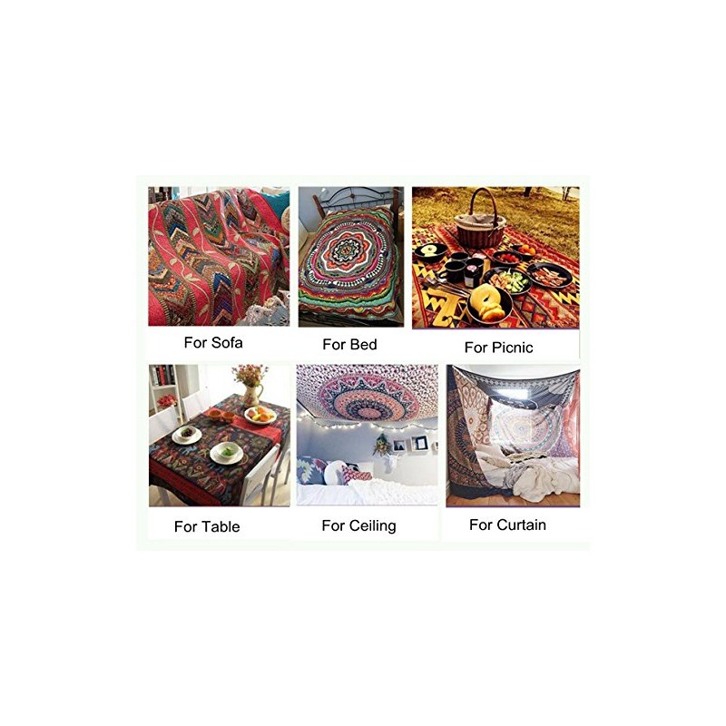 Mandala Tapestry Wall Hanging,Indian Throw Hippie Gypsy Cover Bohemian Dorm