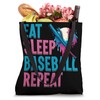 Eat Sleep Baseball Repeat Ice Cream Drip Baseball Pitcher Tote