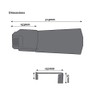 Klober Dry Verge Grey Left Hand Units - Plastic Roof
