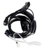 Throat Mic Earpiece Headset Mic Covert Acoustic Tube with Finger