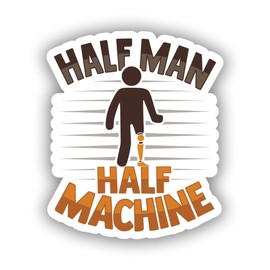 Stickers for Everyone Sticker Bionic Amputee Joke Leg Prosthetic Decal for Car Truck Bumper Laptop Vinyl Window Wall US