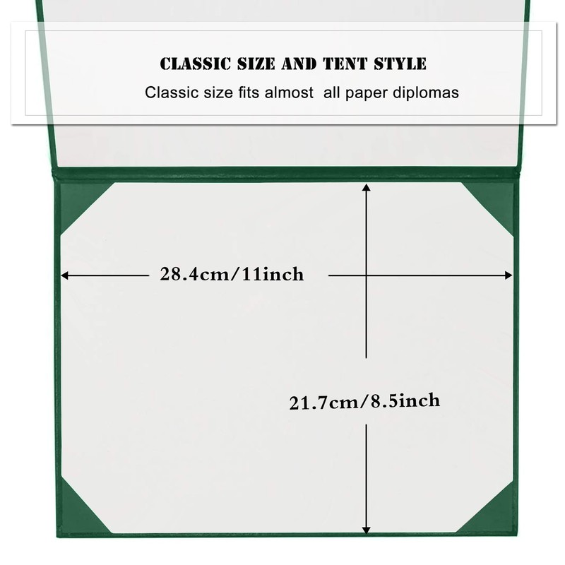 Misscom Diploma Cover 8.5" x11" Diploma Holder of Graduation Leatherette