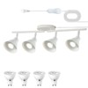 vivihobb 4 Light Plug in Track Lighting Kit,Modern Plug in
