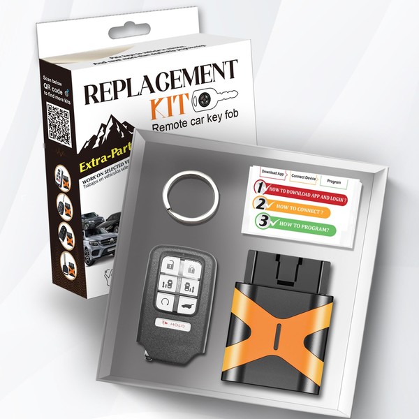Extra-Partss Simple OBD Key Replacement Kit for Honda KR5V2X fits