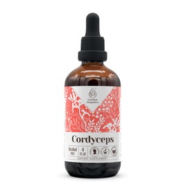Cordyceps Alcohol-Free Natural Tincture Extract, Immune System Booster, Liquid Drops Made from 100% Cordyceps (Cordyceps sinensis) Dried Mushroom (4 fl oz)