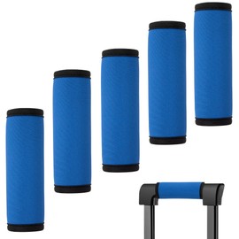 5 Stück Gepäckgriffe Komfort Neopren Griff Abnehmbare Griffabdeckungen Griffkennzeichnung Identifikierer für Gepäck Koffer Reisetasche Neopren-Gepäck-Griffhüllen für Reisen (Blau)