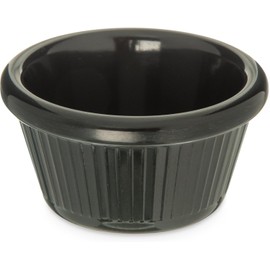 Carlisle FoodService Products Plastic Ramekins, Sauce Bowl For Catering, Kitchen, Restaurant, 2 Ounces, Black, (Pack of 48)