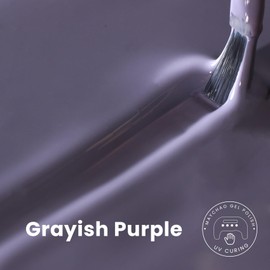 MAYCHAO 15ML Gel Nail Polish 1Pc Grayish Purple Gel Polish Soak Off UV LED Nail Polish Nail Art Starter Manicure Salon DIY at Home, 0.5 OZ