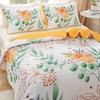 Heymybed Botanical Quilt Set King Size Summer Lightweight Coverlet, Yellow